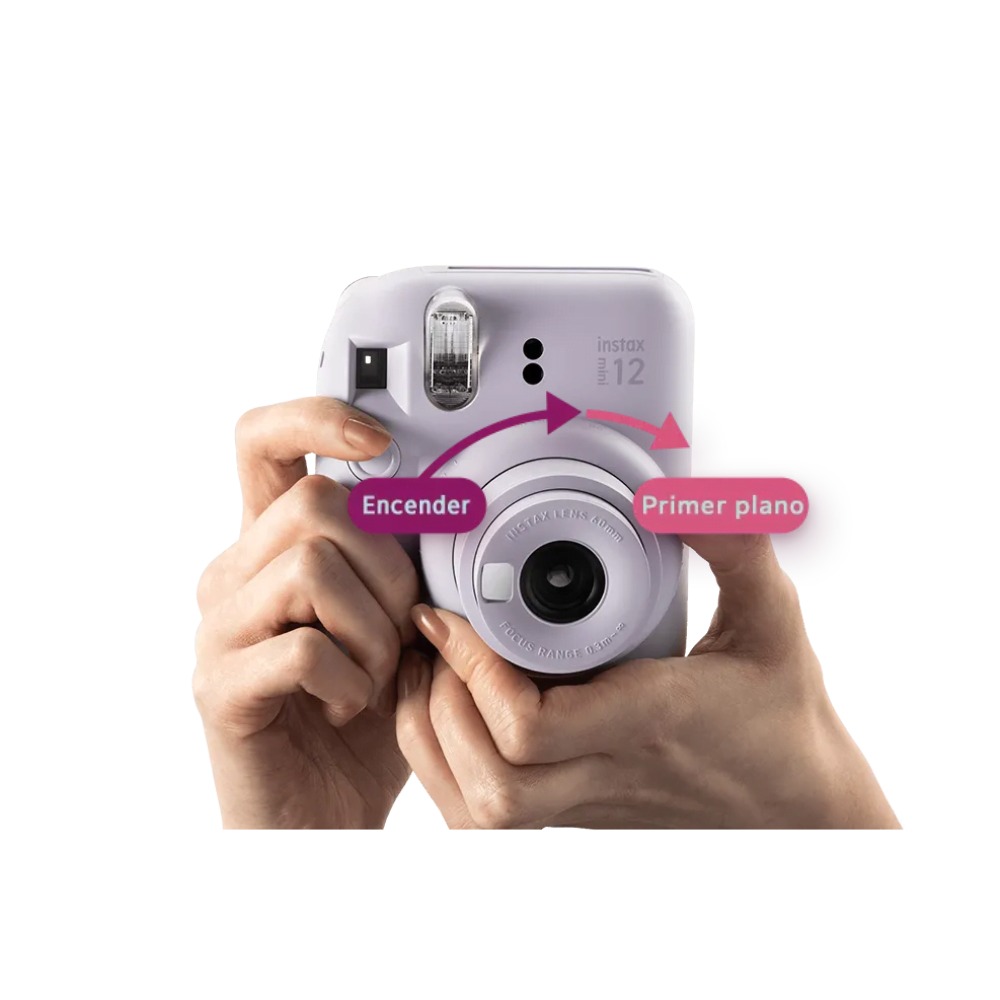  Fujifilm Instax Mini 12 - Funda para cámara instantánea +  cámara, color blanco arcilla : Electrónica